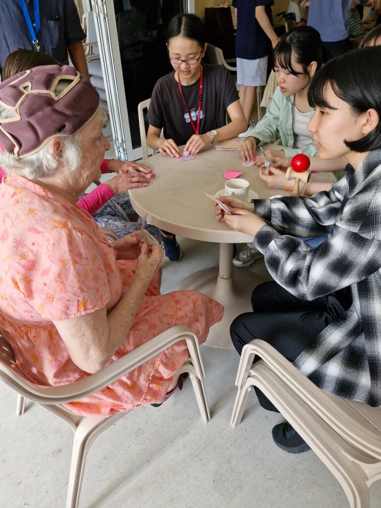 Aged Care Gold Coast residents learns from Japanese Students
